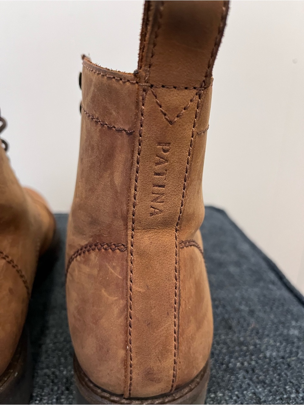 Patina Brown Lace Up Boots - Picture 5 of 11